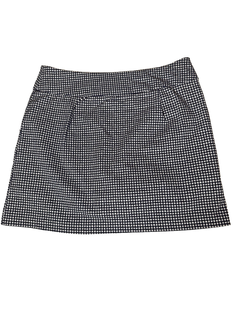 Zac & Rachel Women’s Skort Size 10 Pull On Navy & White Check Stretch Pockets